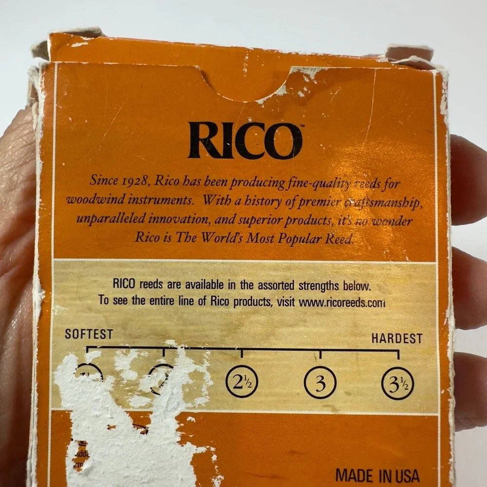Rico clarinet reeds